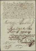 Carta do rei D. José I enviada aos oficiais da câmara de Ponte de Lima para que façam eleição de três pessoas para servir o cargo de Pagador Geral da Província do Minho