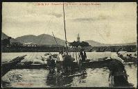 Ponte de Lima: Descarga de barcos na margem do Lima