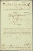 Carta da rainha D. Maria I pela qual nomeia os vereadores, o procurador e o escrivão da câmara da vila de Ponte de Lima para o ano de 1792