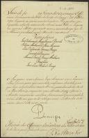 Carta do príncipe D. João pela qual nomeia os vereadores, o procurador e o escrivão da câmara da vila de Ponte de Lima para o ano de 1800