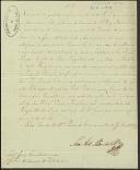 Carta de João António Salter de Mendonça enviada aos oficiais da câmara de Ponte de Lima pela qual comunica que no dia 6 e Fevereiro de 1818 se procedeu ao auto solene de coração do rei D. João VI