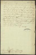 Carta da rainha D. Maria I enviada aos oficiais da câmara a comunicar o nascimento da Princesa da Beira D. Maria Teresa de Bragança, sua neta