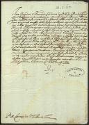Carta do rei D. Pedro II enviada aos oficiais da câmara de Ponte de Lima para fazerem eleição de dois procuradores para irem às Cortes de Lisboa de 15 de Novembro de 1697, para jurarem o príncipe D. João