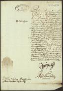 Carta de D. João de Sousa enviada aos oficiais da câmara do Couto da Correlhã relativa o lançamento das 1.360 copas de palha que couberam a esse couto pelo recenseamento de 173 cavalos