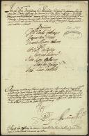 Carta do rei D. José I pela qual nomeia os vereadores, o procurador, o juiz dos órfãos e o escrivão da câmara da vila de Ponte de Lima para o ano de 1757