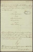 Carta do rei D. Miguel pela qual nomeia os vereadores, o juiz e o procurador da câmara da Correlhã para o ano de 1830