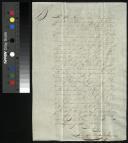 Carta enviada pelo Juiz de Fora António Baptista Dantas Trigueiro a Teresa Vitória de Calheiros e Meneses