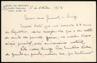 Carta de Luís Martins ao General Norton de Matos