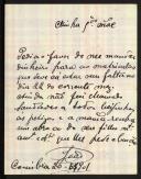 Carta enviada por João a Inácia Malheiro Pereira de Castro Vilhena