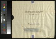 Telegrama enviado por Cipriano a Inácia