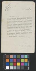 Carta de Luís Gonçalves Novo ao General Norton de Matos