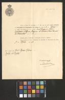 Carta enviada pela Sociedade de Geographia de Lisboa a José Mendes Ribeiro Norton de Matos