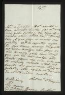 Carta enviada por Joana Isabel a Clara Carolina das Dores Malheiro