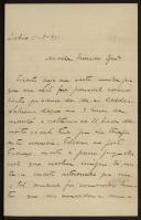 Carta enviada por Alexandre a Inácia de Castro Vilhena