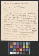 Carta de Francisco de Aragão e Melo ao General Norton de Matos