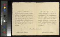 Carta enviada pela Condessa de Vila Verde e por Maria Inês de Barahona Caldeira Castel-Branco de Azevedo Coutinho a Inácia Malheiro de Vilhena