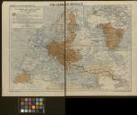 Mapa: "The German Menace"