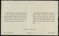 Carta enviada por Henriqueta Coelho e Campos Ottolini e Maria Benedita de Brito Osório e Melo a Maria Inácia de Vilhena