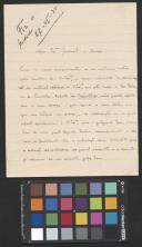 Carta de Augusto Casimiro ao General [José Mendes Ribeiro Norton de Matos]