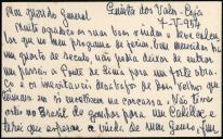 Carta de Alberto de Moura Pinto ao General Norton de Matos