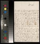 Carta enviada por António Bernardino de Meneses a Clara Carolina Malheiro Lobato Marinho Teles de Meneses