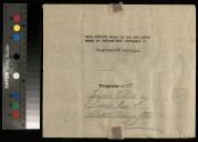 Telegrama enviado por Taíde e Lúcia a Inácia Vilhena e família