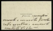 Carta enviada pela Condessa de Carcavelos, Maria Julieta, a Inácia Malheiro Pereira de Castro de Vilhena