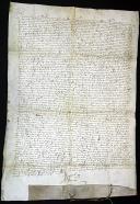 Carta de sentença do rei D. Manuel I dada a favor dos moradores de Ponte de Lima, contra os rendeiros da Alfândega de Viana, que se recusavam a entregar-lhes algumas mercadorias