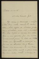 Carta enviada por Alexandre a Inácia de Castro Vilhena