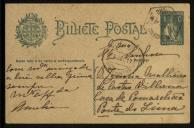 Bilhete Postal enviado por Amélia a Inácia Malheiro de Castro Vilhena