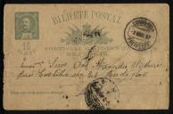 Bilhete postal enviado por João António da Silva a Alexandre Vilhena