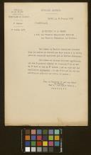 Circular do Ministério da Guerra de França n.º 2.308-3/II