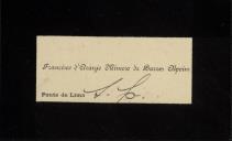 Carta enviada por Francisco de Araújo Mimoso de Barros Alpoim a Inácia de Castro Vilhena