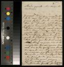 Carta enviada por Maria Henriqueta Júlia Magalhães Pizarro a Clara Malheiro e Meneses