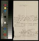 Carta enviada por Xavier da Silva e Casimiro [sic] a Clara Carolina das Dores Malheiro