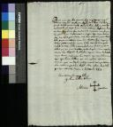 Declaração de arrendamento por tempo de nove anos que faz Domingas Miguel a João de Abreu de Lima de duas leiras contidas no prazo [de Afife]