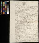 Declaração de venda que faz João António Palma e seu filho ao Abade João Luís de Sousa Sarmento e Meneses