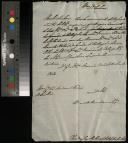 Rascunho da carta enviada por Clara Carolina Malheiro Lobato Teles de Meneses à Condessa de Terena, D. Emília