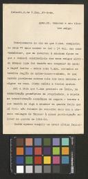 Carta de Caetano Gonçalves ao General Norton de Matos