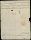 Carta patente de nomeação de Manuel de Sousa Machado de Meneses para o cargo de sargento-mor graduado