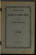 Regulamento interno da Associação de Socorros Mútuos dos Artistas de Ponte de Lima