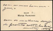 Carta do Major Matos Raimundo ao General Norton de Matos