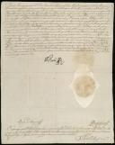Carta patente de nomeação de Manuel de Sousa Sarmento Machado de Meneses para o cargo de ajudante do Regimento de Infantaria de Monção 