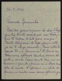 Carta enviada por Maria Cândida a Inácia