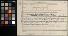 Telegrama do General Norton de Matos ao Dr. Olegário Mariano