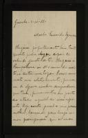 Carta enviada por Alexandre a Inácia Malheiro Pereira de Castro Vilhena