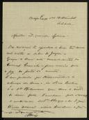 Carta enviada por Maria, Viscondessa de Nespereira, a Inácia de Castro Malheiro de Vilhena