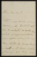 Carta enviada por Francisco de Oliveira Calheiros a José Maria Pereira de Castro