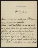 Carta enviada por João de Vilhena a Alexandre de Albuquerque Vilhena Moura Pegado