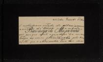 Carta enviada por Ana, Baronesa do Mogadouro, a Inácia Malheiro Pereira de Castro Vilhena